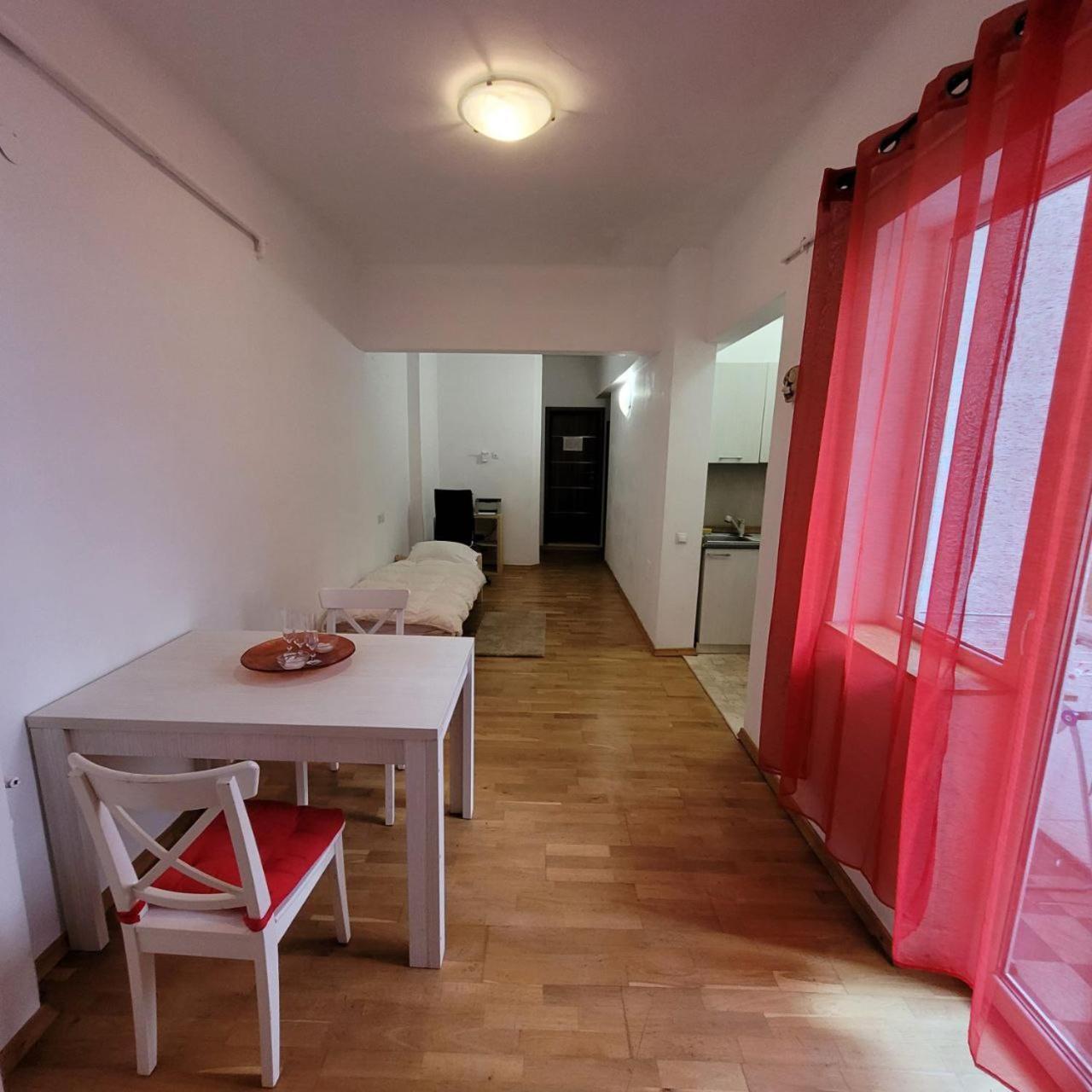 Anastasia Balcescu Apart 4 Self Check In Code From 2Pm Kitchen And Bedroom 布加勒斯特 外观 照片
