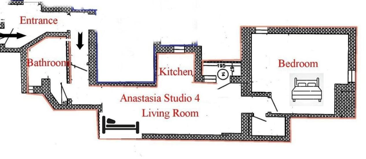 Anastasia Balcescu Apart 4 Self Check In Code From 2Pm Kitchen And Bedroom 布加勒斯特 外观 照片